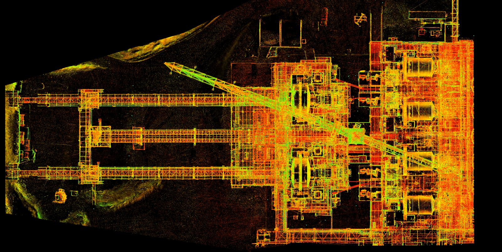 Grinding circuit · terrestrial scan